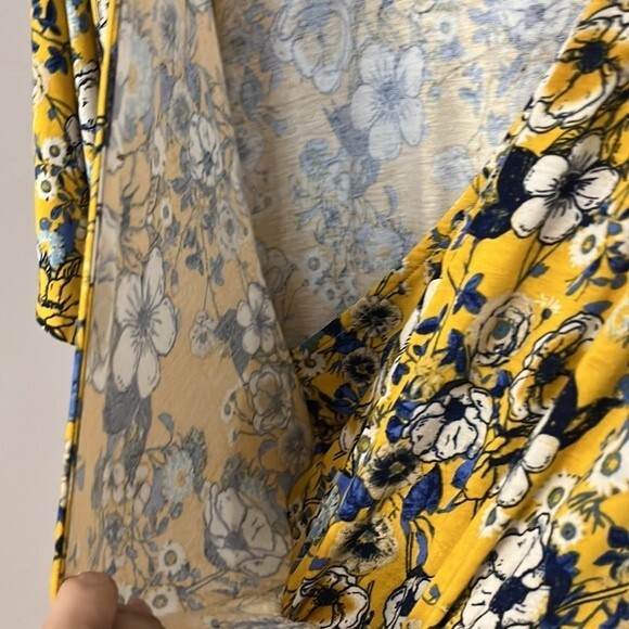 Dolcevida  mustard yellow floral romper Large - Picture 12 of 16